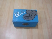 Caja Ratoncito Pérez con nombre en azul (7€)